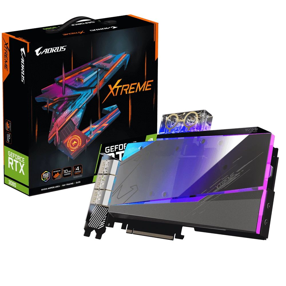 Gigabyte AORUS GeForce RTX 3080 XTREME WATERFORCE WB 10G  (Rev. 2.0)